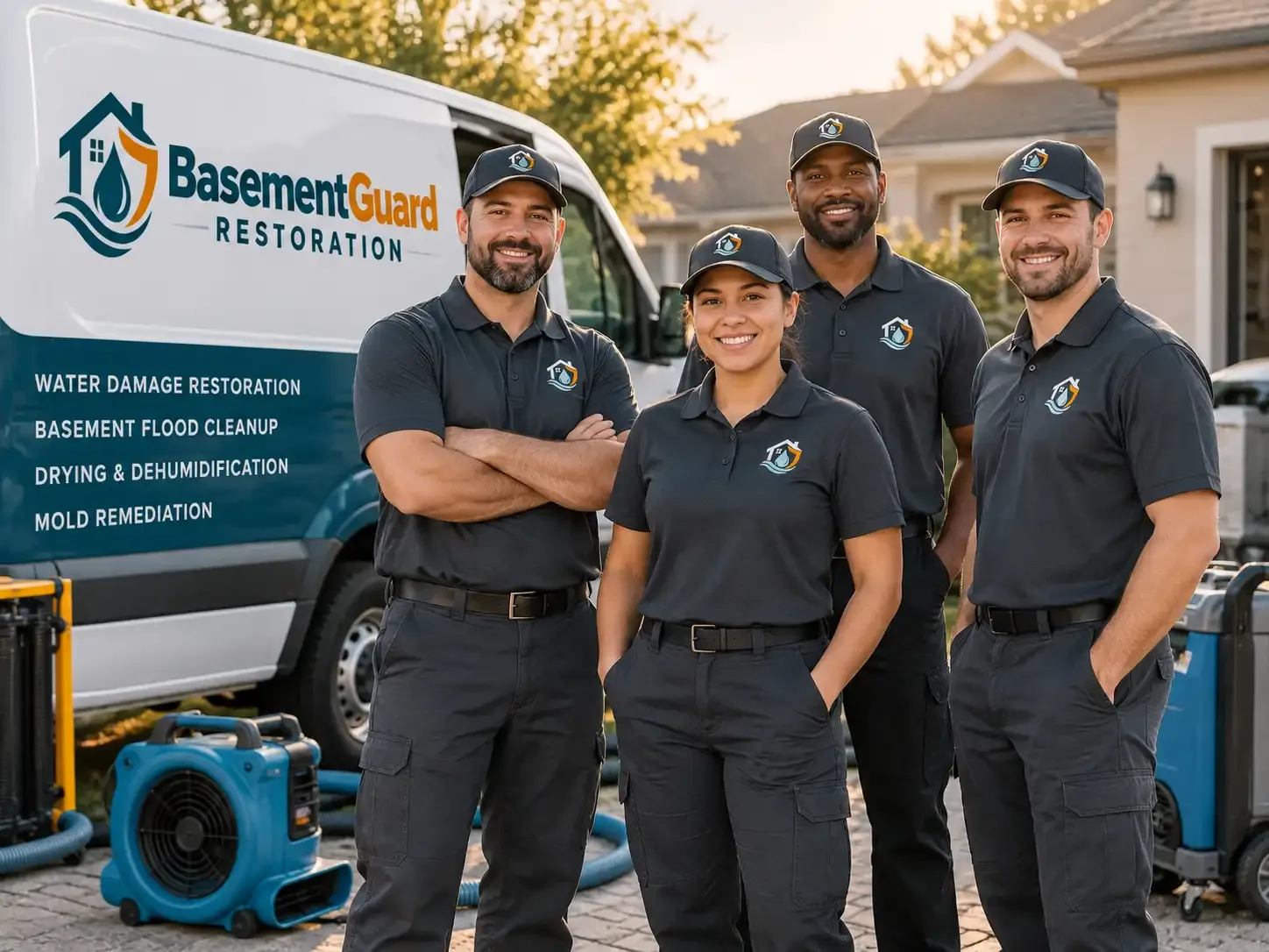 Basement Water Damage Restoration company in Levering, MI